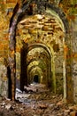 Ruins of ancient fort Tarakanov Rivne region Royalty Free Stock Photo
