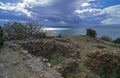 The ruins of the ancient fortress.