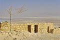 Ruins of ancient fortress Masada, Israel. Royalty Free Stock Photo