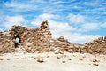 Ruins of ancient fortress Massada Royalty Free Stock Photo