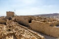 Ruins of the ancient fortress of Massada on the mountain near the dead sea in southern Israel Royalty Free Stock Photo