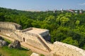 The ruins of the ancient fortress near Suceava