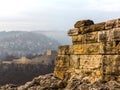 Ruins of an ancient fortress. Veliko Tarnovo, Bulgaria Royalty Free Stock Photo