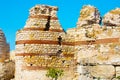 Ruins of the ancient fortress wall, Nesebar, Bulgaria Royalty Free Stock Photo