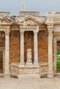 Ancient Greco-Roman Theater in ancient city Hierapolis near Pamukkale, Turkey Royalty Free Stock Photo