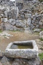 Ruins of the ancient Greek city of Lato,2500 years old near Kritsa, Crete. Royalty Free Stock Photo