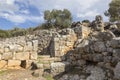 Ruins of the ancient Greek city of Lato,2500 years old near Kritsa, Crete. Royalty Free Stock Photo