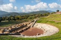 Ruins of the ancient Greek city of Messinia & x28;Messini, Messenia& x29; Royalty Free Stock Photo