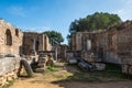 Ruins of the ancient Greek city of Olympia, Peloponnese, Greece
