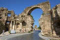 the ruins of the ancient Greek city of Side, Turkey