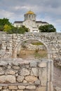 Ruins of ancient Greek colony Khersones Royalty Free Stock Photo