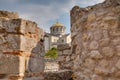 Ruins of ancient Greek colony Khersones Royalty Free Stock Photo