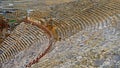 Ruins of ancient Greek-Roman amphitheatre in Myra, old name - Demre, Turkey. Myra is an antique town in Lycia where the Royalty Free Stock Photo