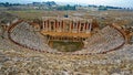 Ruins of ancient Greek-Roman amphitheatre in Myra, old name - Demre, Turkey. Myra is an antique town in Lycia where the Royalty Free Stock Photo