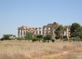 Ruins of ancient greek Temple of Hera in Selinunte Royalty Free Stock Photo