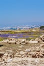Ruins of ancient greek temple, Saranda Kolones Royalty Free Stock Photo