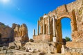 Ruins Of Ancient Greek Theatre Of Taormina, Sicily, Italy