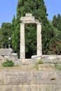 Ruins of Ancient Gymnasium in Kos Town Royalty Free Stock Photo