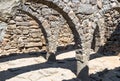 The ruins of the ancient Hebrew city Korazim Horazin, Khirbet Karazeh, destroyed by an earthquake in the 4th century AD, on the