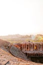 Ruins of ancient Hierapolis Amphi theatre Pamukkale, Denizili, T Royalty Free Stock Photo