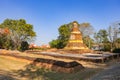 The ruins of an ancient historical temple in the oldest city of Chiang Mai called Wiang Kum Kam that was discovered in last few Royalty Free Stock Photo