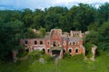 Ruins of ancient house in the estate of the barons of Vrangel Royalty Free Stock Photo