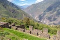 The ruins of the ancient Inca city of Choquequirao, alternative to Machu Picchu, Peru Royalty Free Stock Photo