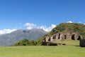 The ruins of the ancient Inca city of Choquequirao, alternative to Machu Picchu, Peru Royalty Free Stock Photo