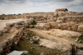 Ruins of the ancient Jewish settlement of Susiya in the Hebron Highlands in Israel