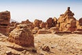 The Ruins of the ancient Jiaohe city,China Royalty Free Stock Photo