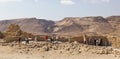 Ruins of ancient Masada fortress. Israel.