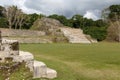 Ruins of the ancient Mayan archaeological site Altun Ha Royalty Free Stock Photo