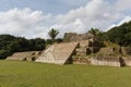 Ruins of the ancient Mayan archaeological site Altun Ha Royalty Free Stock Photo