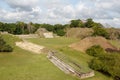 Ruins of the ancient Mayan archaeological site Altun Ha Royalty Free Stock Photo