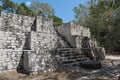 The ruins of the ancient Mayan city of calakmul, campeche, Mexico Royalty Free Stock Photo