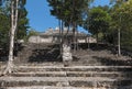 The ruins of the ancient Mayan city of calakmul, campeche, Mexico Royalty Free Stock Photo