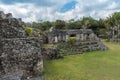 The ruins of the ancient Mayan city of Kohunlich, Quintana Roo, Mexico Royalty Free Stock Photo