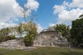 The ruins of the ancient Mayan city of Kohunlich, Quintana Roo, Mexico Royalty Free Stock Photo