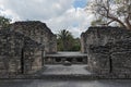 The ruins of the ancient Mayan city of Kohunlich, Quintana Roo, Mexico Royalty Free Stock Photo