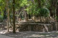 The ruins of the ancient Mayan city of Kohunlich, Quintana Roo, Mexico Royalty Free Stock Photo