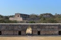 Ruins of the ancient Mayan city Uxmal. UNESCO World Heritage Sit Royalty Free Stock Photo