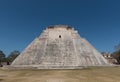 Ruins of the ancient Mayan city Uxmal. UNESCO World Heritage Sit Royalty Free Stock Photo