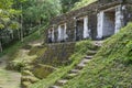 Ruins of the ancient Mayan city Yaxha Royalty Free Stock Photo