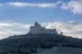 Ruins of the ancient medieval castle of Castrojeriz, Spain Royalty Free Stock Photo