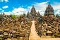 Ruins of the Ancient mystical old Hindu Prambanan temple near Yogyakarta, Java island Indonesia Royalty Free Stock Photo