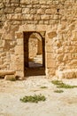 Ruins of the ancient Nabataean Town Shivta, Negev Desert in Israel Royalty Free Stock Photo