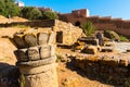 Ruins of the ancient necropolis of Kellah Chellah in the city of Rabat, Morocco Royalty Free Stock Photo