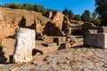 Ruins of the ancient necropolis of Kellah Chellah in the city of Rabat, Morocco Royalty Free Stock Photo