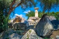 The ruins of ancient Olympia, Greece. Here takes place the touch of olympic flame.