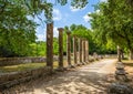 Ruins in Ancient Olympia, Peloponnes, Greece Royalty Free Stock Photo